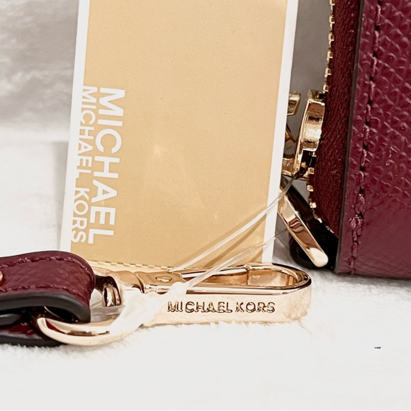 Michael Kors Berry Saffiano Leather Zip Around Full Size Wallet/Wristlet NWT - Picture 6 of 6